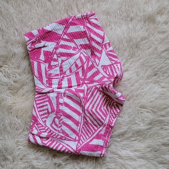 Lilly Pulitzer The Walsh Short in Capri Pink Yacht Sea - Picture 6 of 11